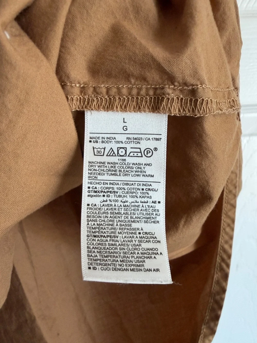 Old Navy Mocha Camel Puff Sleeve Henley Top Blouse